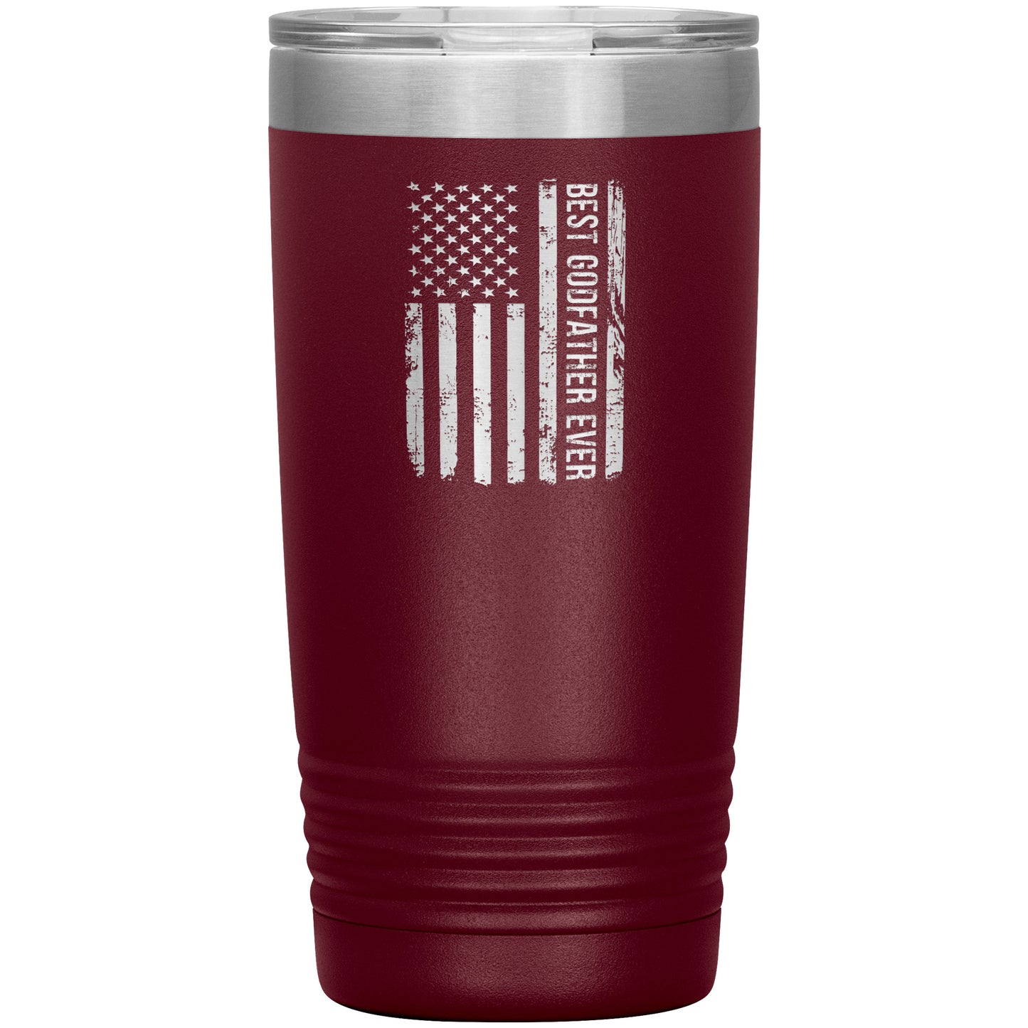 1342141701 Best Godfather Ever American Flag 20oz