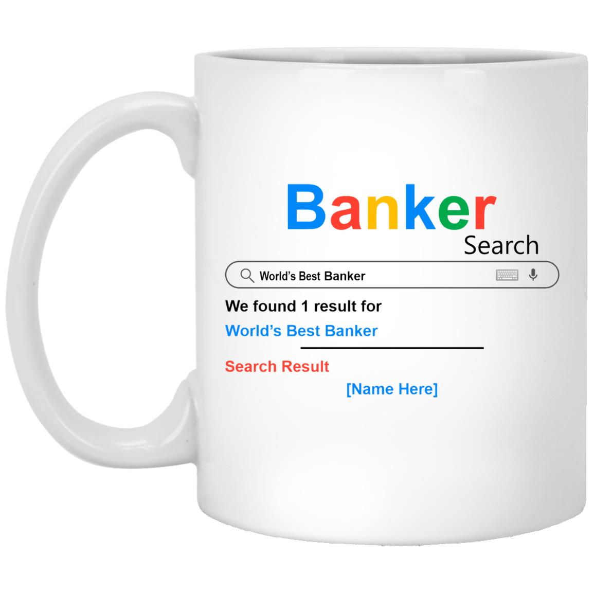 Banker XP8434 11 oz. White Mug