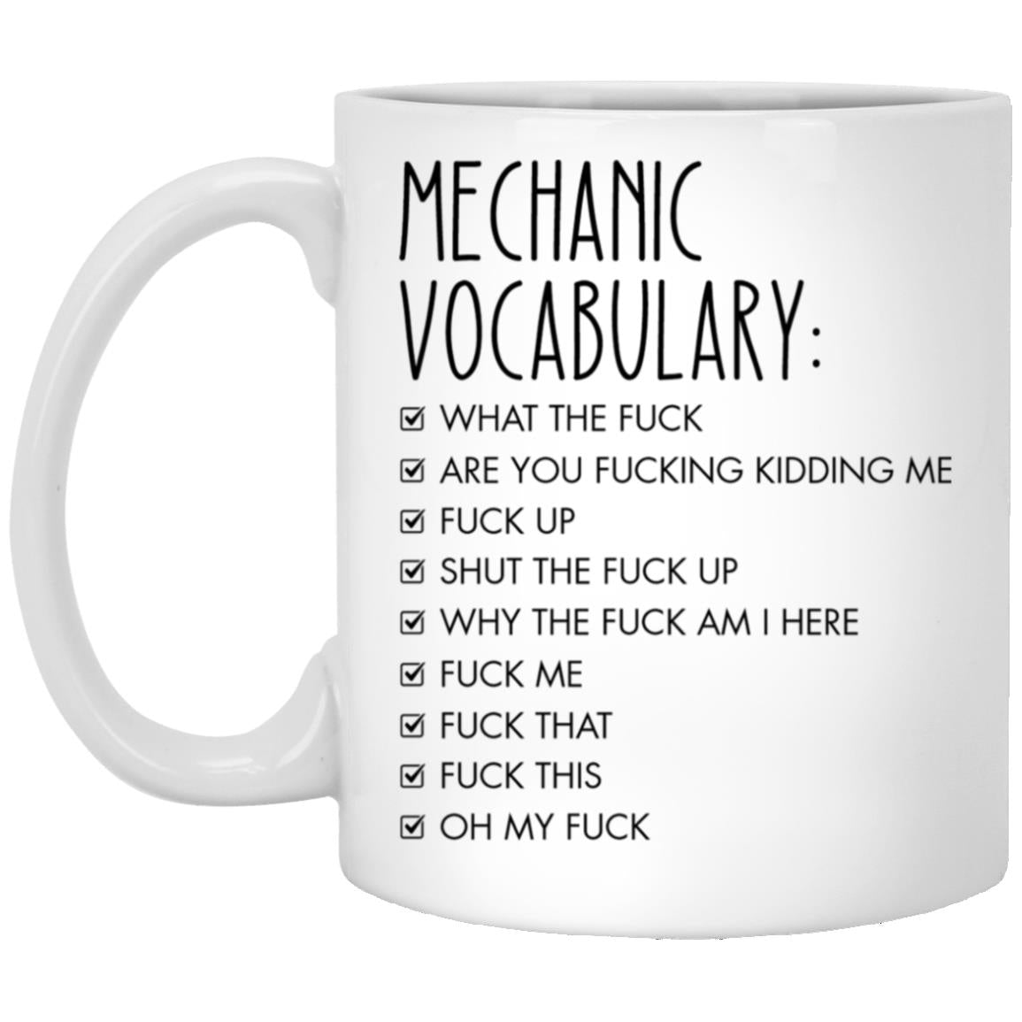 Mechanic XP8434 11oz White Mug