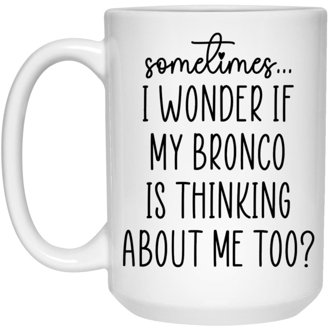 Bronco 21504 15oz White Mug