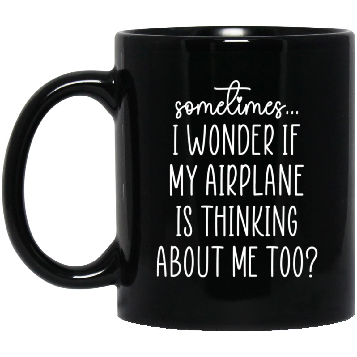 Airplane BM11OZ 11oz Black Mug