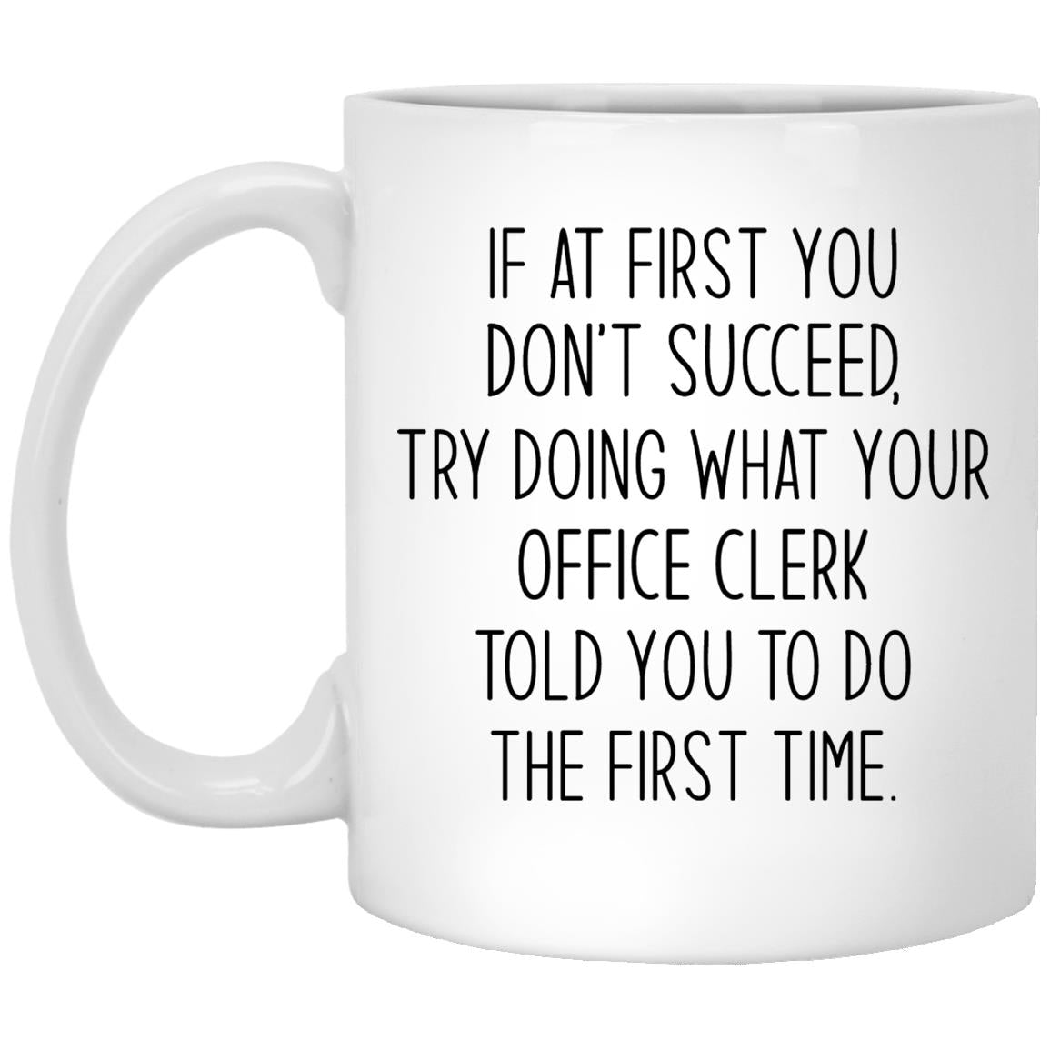 Office Clerk XP8434 11 oz. White Mug