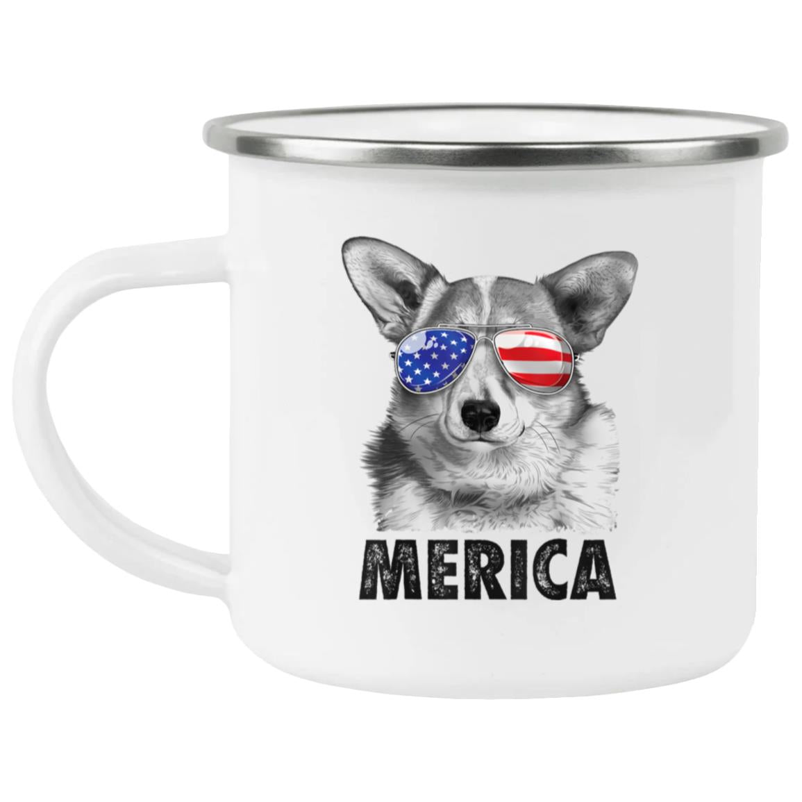 Corgi 4th of July Shirt Merica USA American Flag