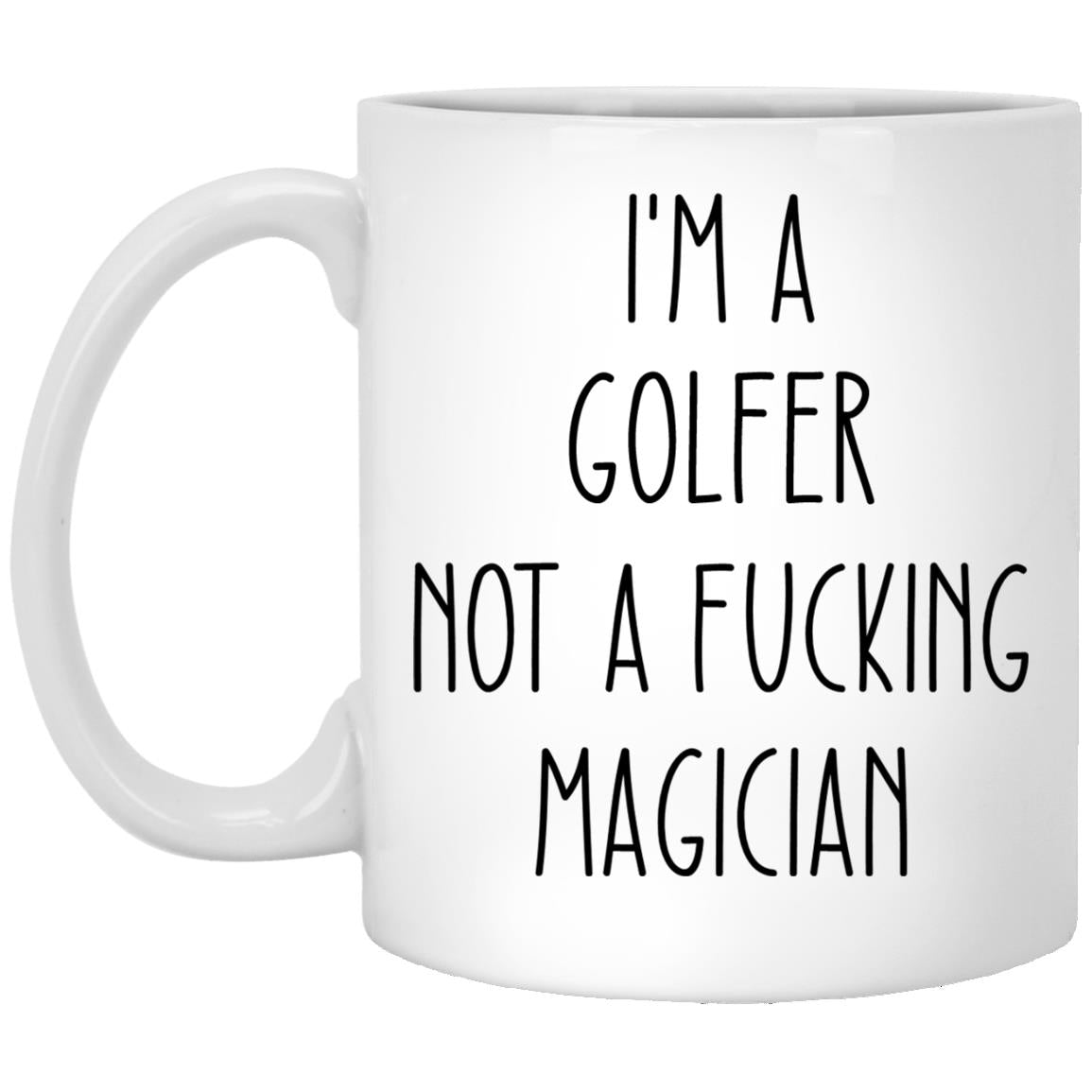 Golfer XP8434 11 oz. White Mug