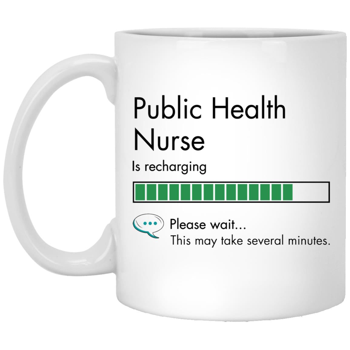 Public Health Nurse XP8434 11oz White Mug
