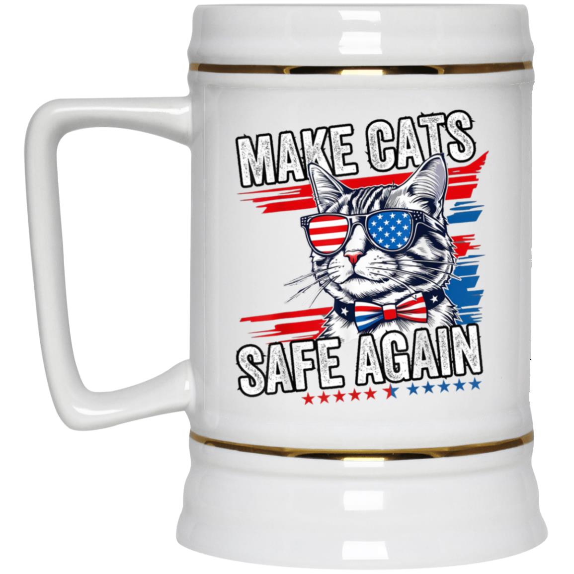 Make Cats Safe Again Funny Cat Lover USA Flag