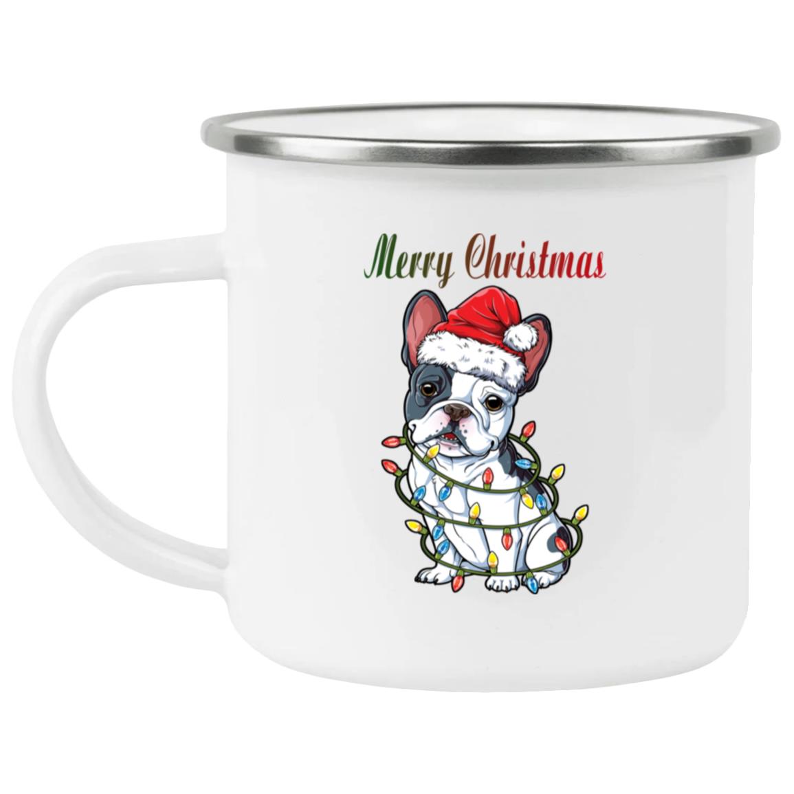 French Bulldog Santa Christmas Tree Lights Xmas Merry Christmas