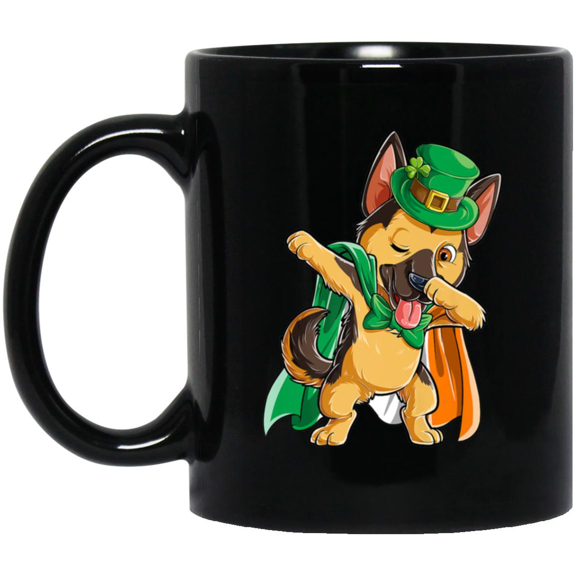 Dabbing German Shepherd St Patricks Day Boys Leprechaun Dog