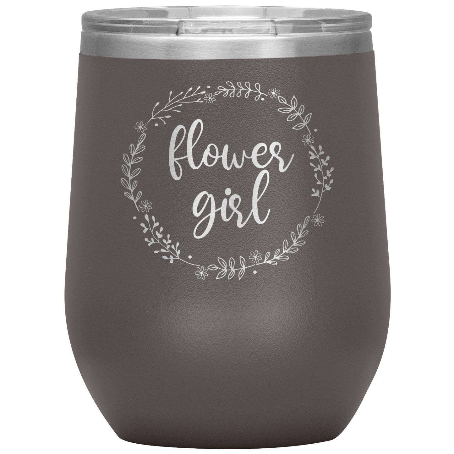 Flower Girl Wine Tumbler - Flower Girl Proposal - Will You Be My Flower Girl - Thank You Wedding Day Favor - Little Girl Gifts From Bride
