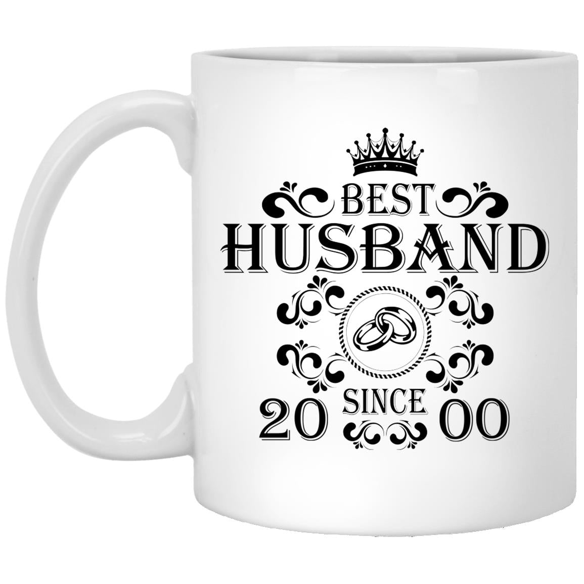 Best Husband Since 2000 Mug, Best Husband Ever, 21st Wedding Anniversary Gift for Husband, 21 Years Anniversary Gift for Him, Husband Birthday Gift from Wife