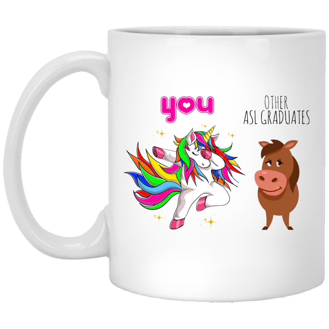 ASL Graduates XP8434 11 oz. White Mug