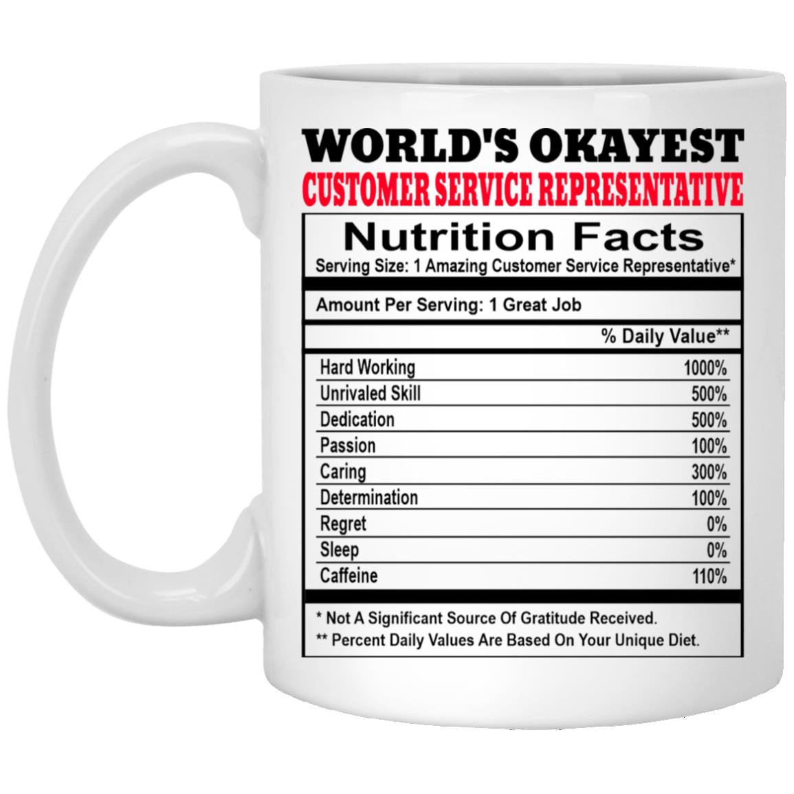 Customer Service Representative XP8434 11 oz. White Mug