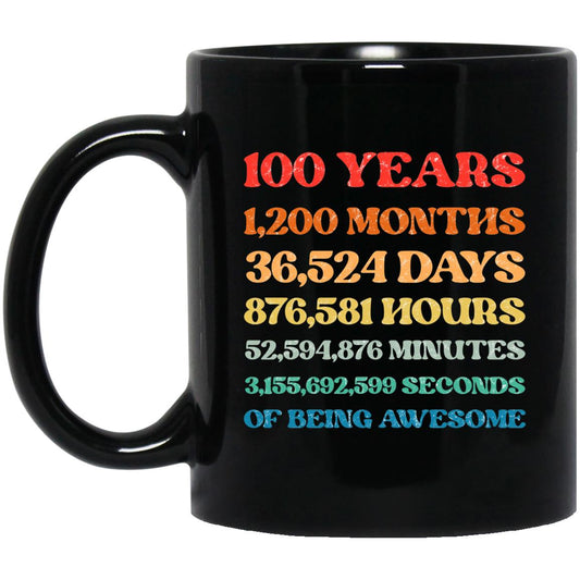 100 years BM11OZ 11 oz. Black Mug