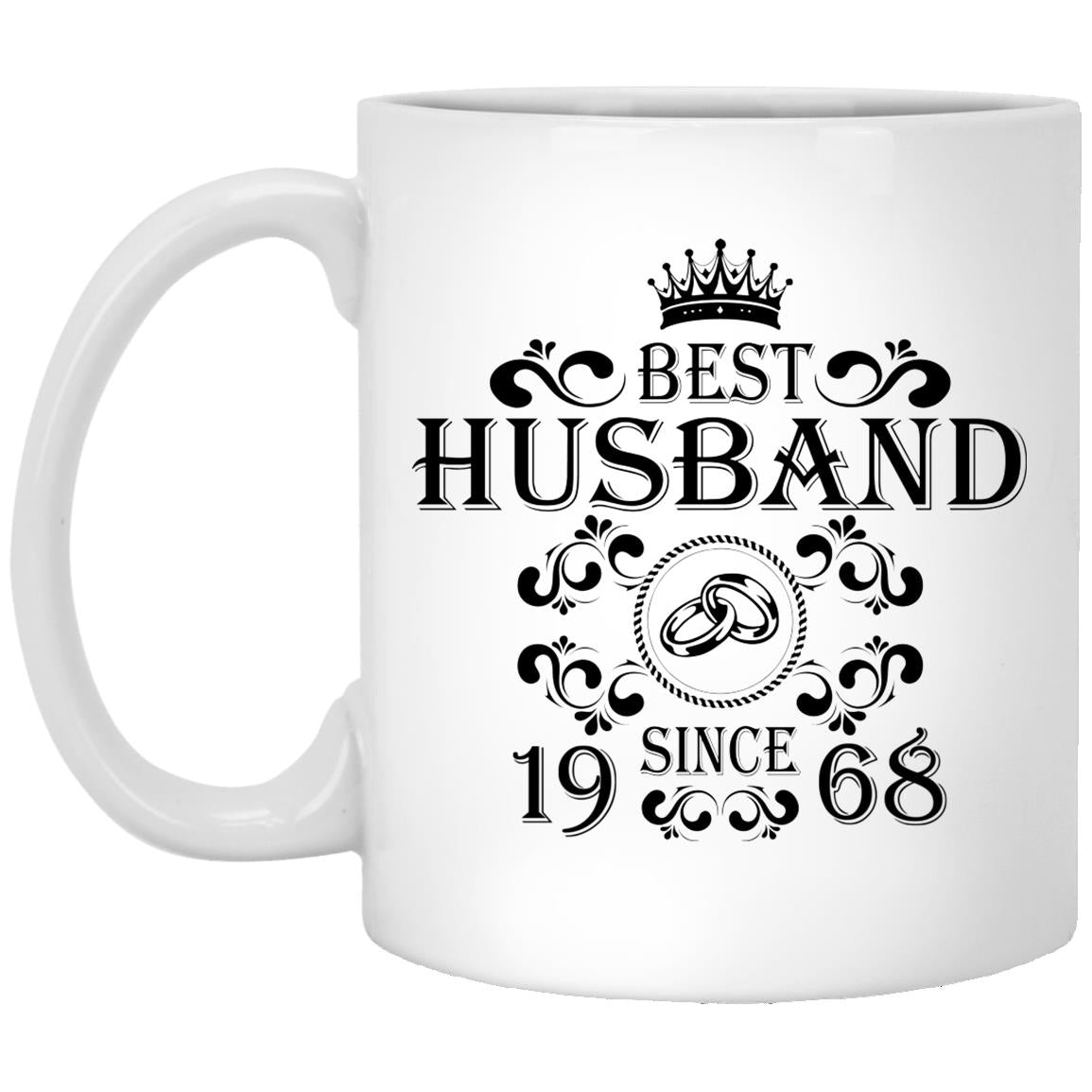 Best Husband Since 1968 Mug, Best Husband Ever, 53rd Wedding Anniversary Gift for Husband, 53 Years Anniversary Gift for Him, Husband Birthday Gift from Wife