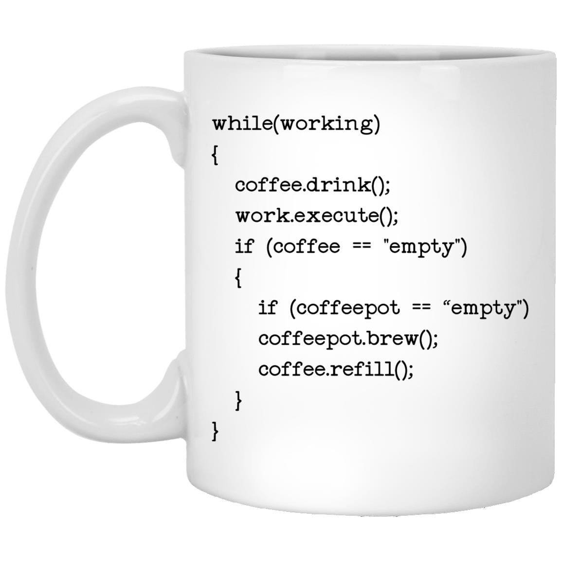 Coffee++ Program XP8434 11 oz. White Mug