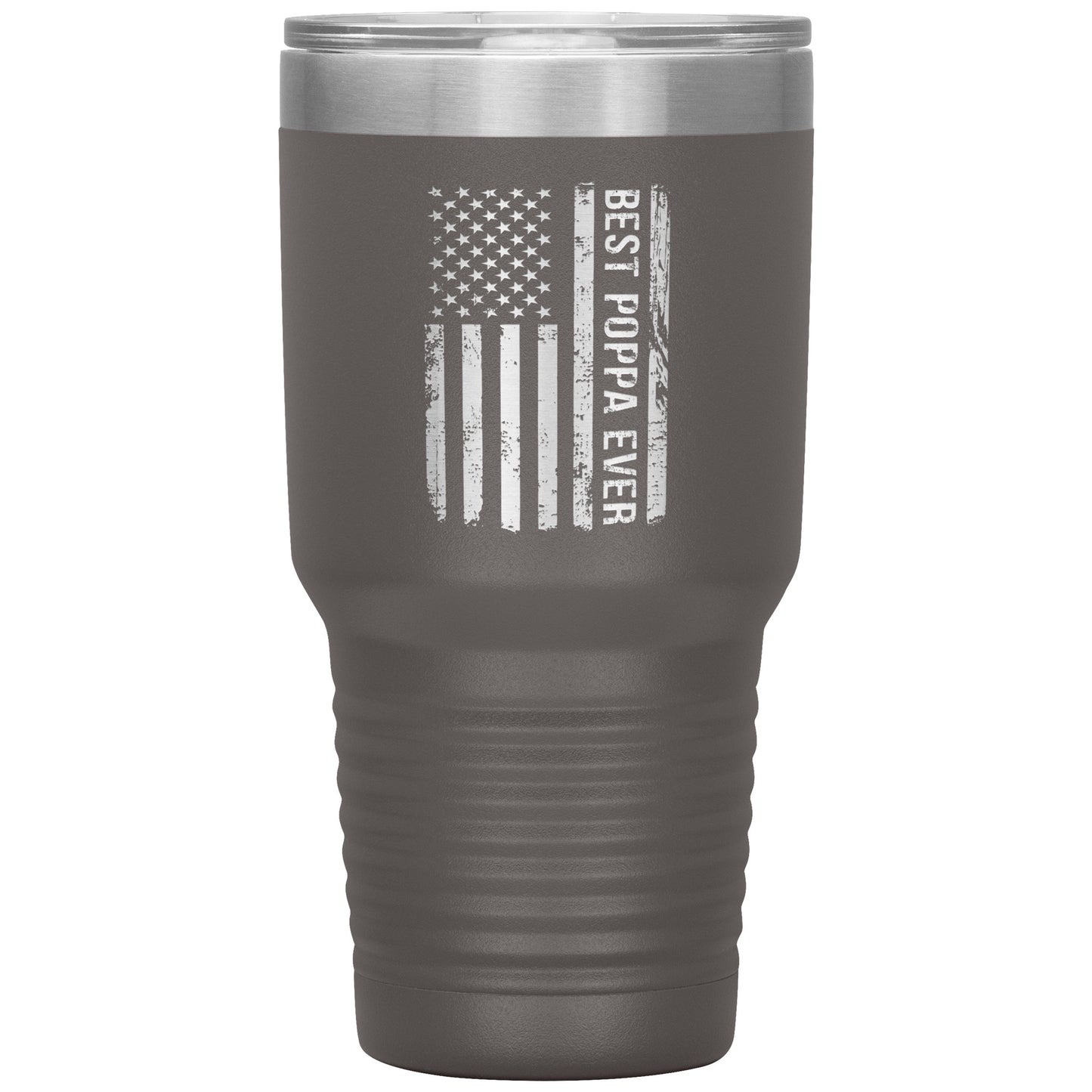 1328174618 Best Poppa Ever American Flag 30oz