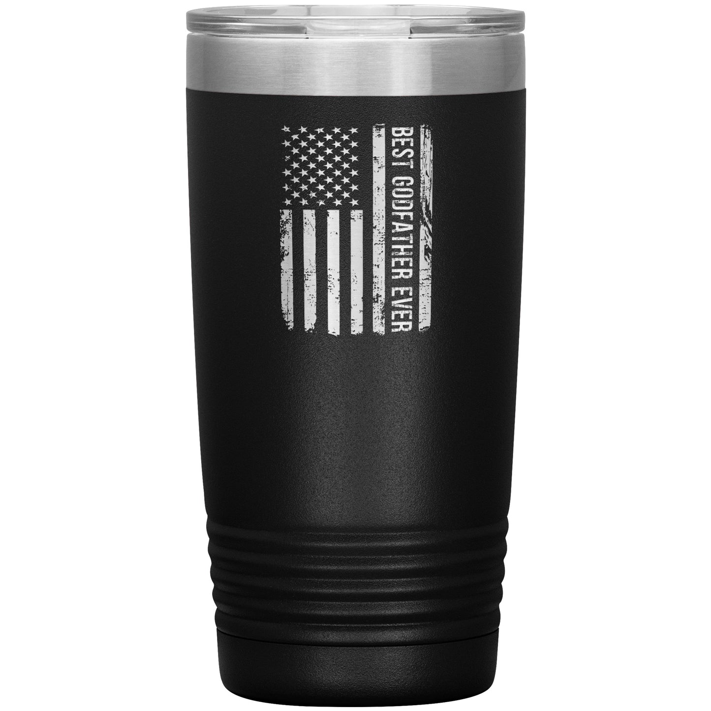 1342141701 Best Godfather Ever American Flag 20oz