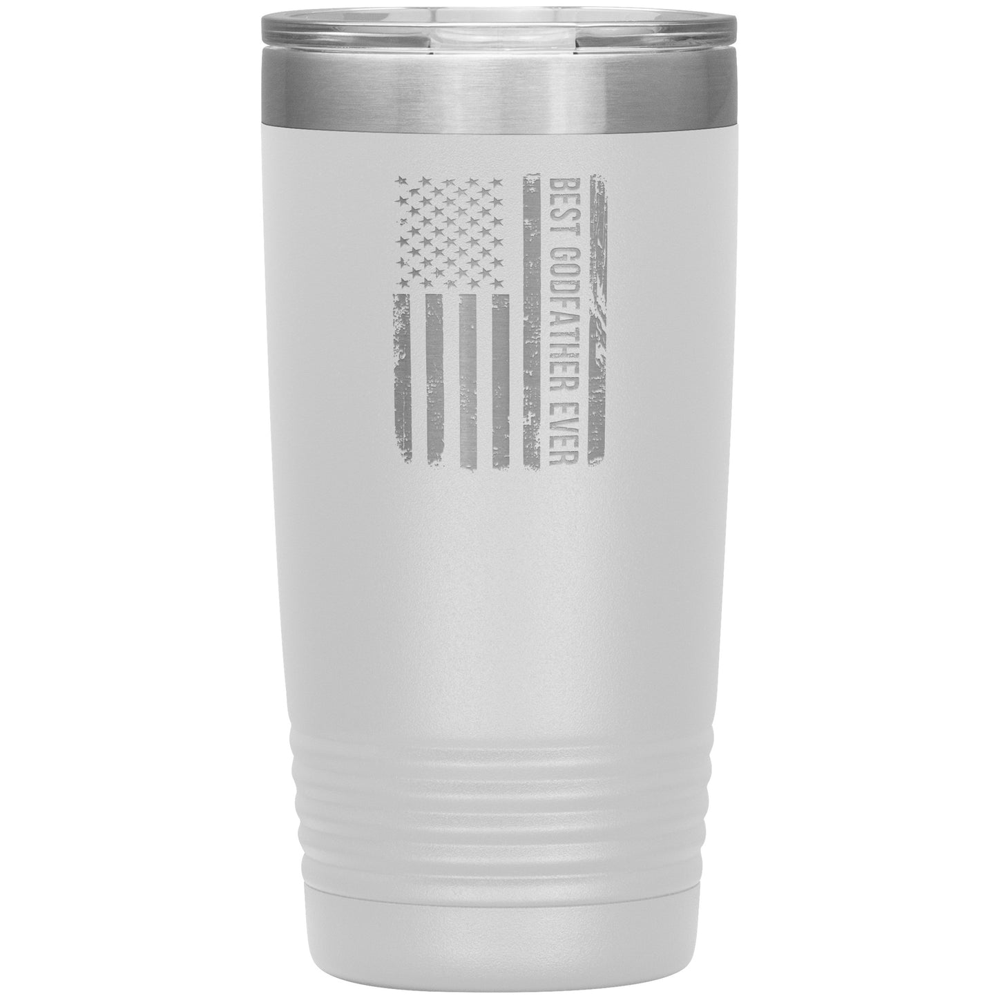 1342141701 Best Godfather Ever American Flag 20oz