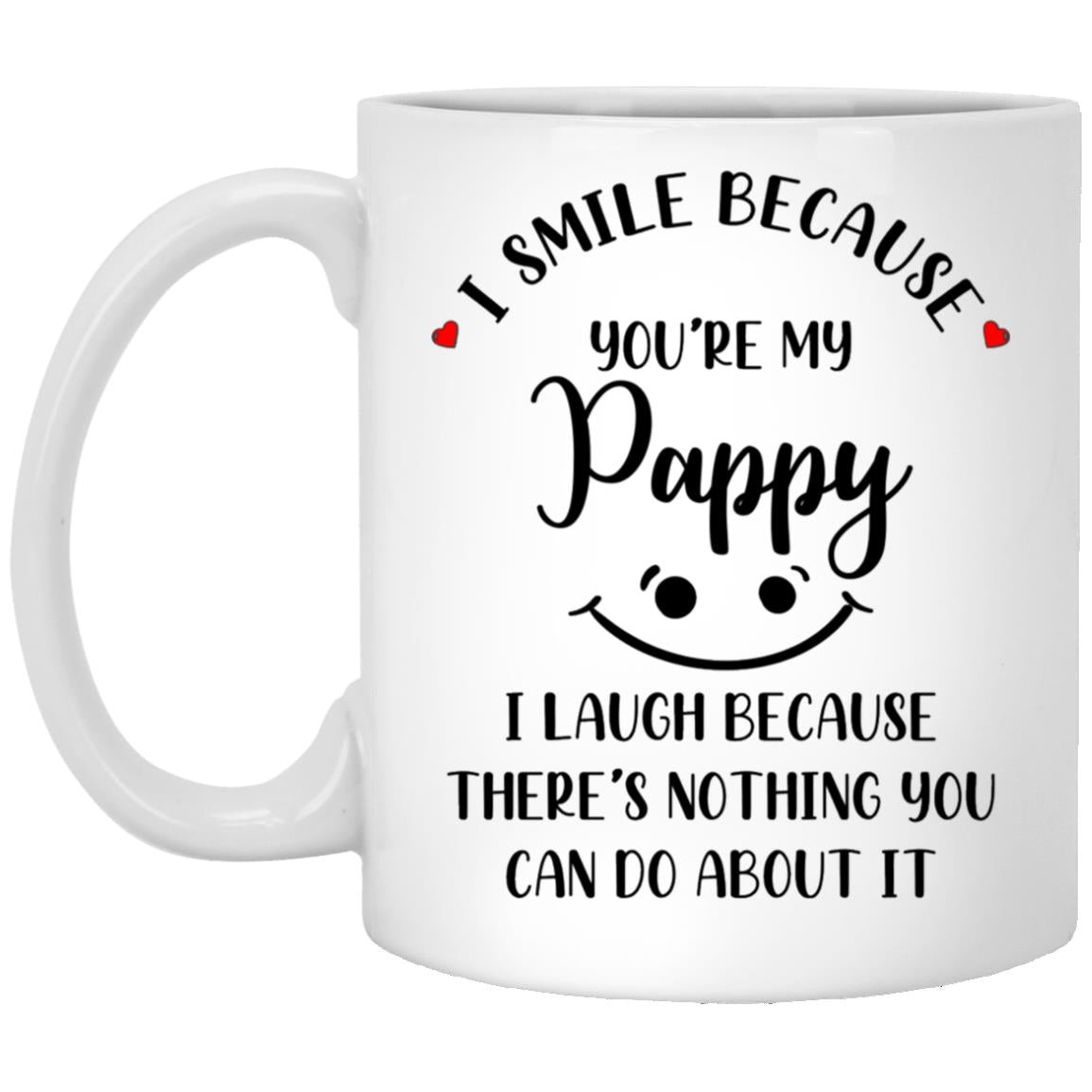 Pappy XP8434 11 oz. White Mug