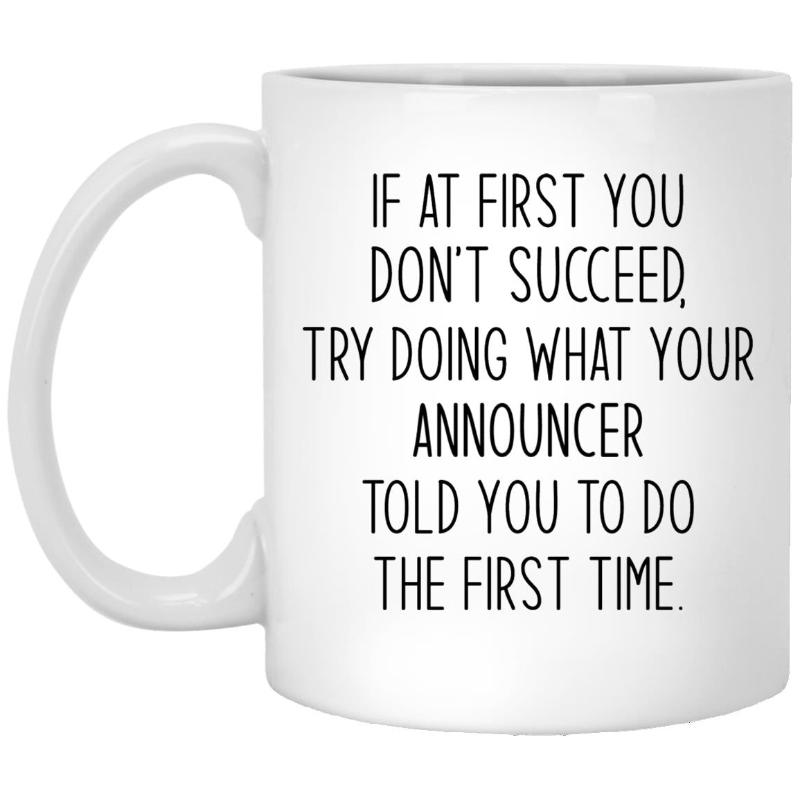 Announcer XP8434 11 oz. White Mug