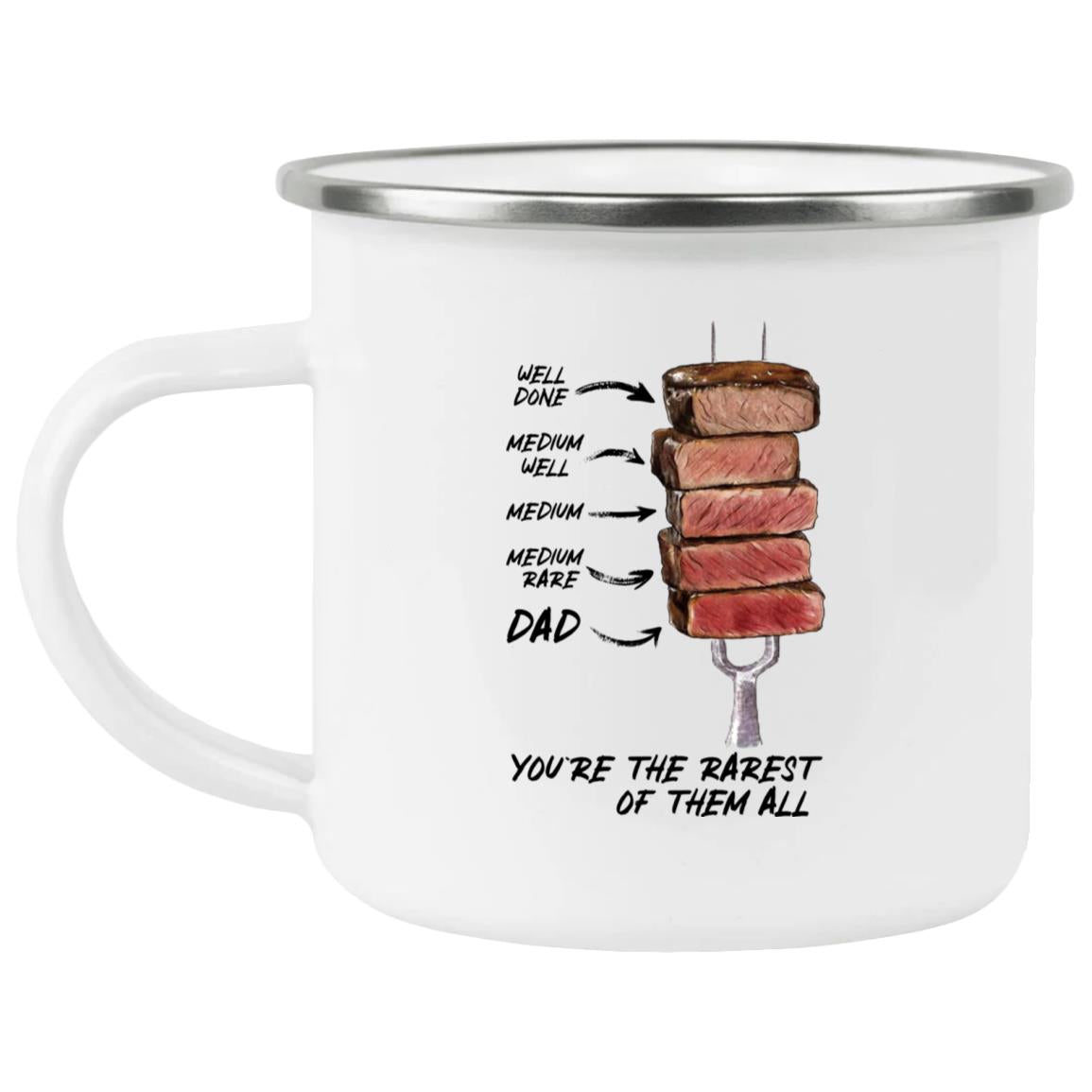 Dad Rarest of Them All 21271 Enamel Camping Mug