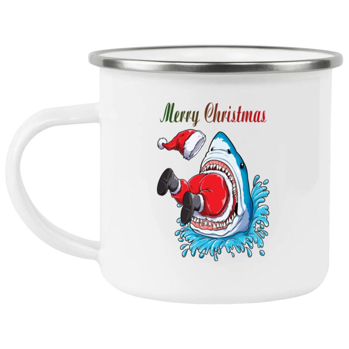 Shark Eating Santa Claus Christmas Boys Kids Sharkmas Xmas Merry Christmas