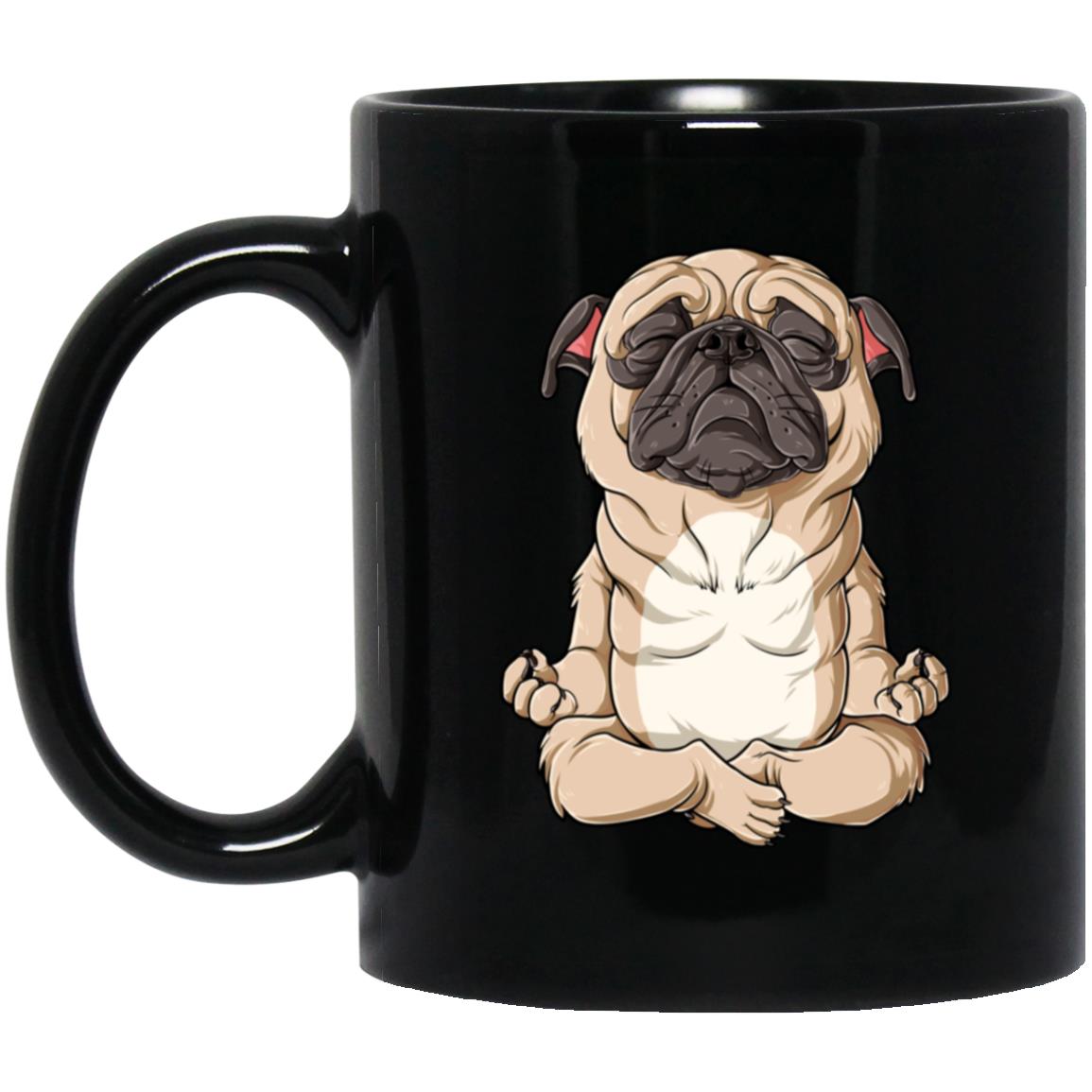 Pug Yoga Funny Men Women Namaste Spiritual Meditation Chakra