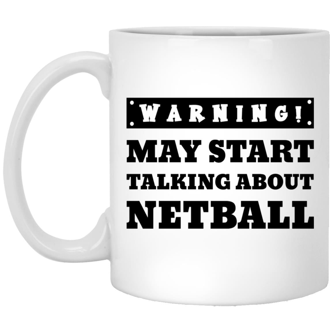 NETBALL XP8434 11oz White Mug