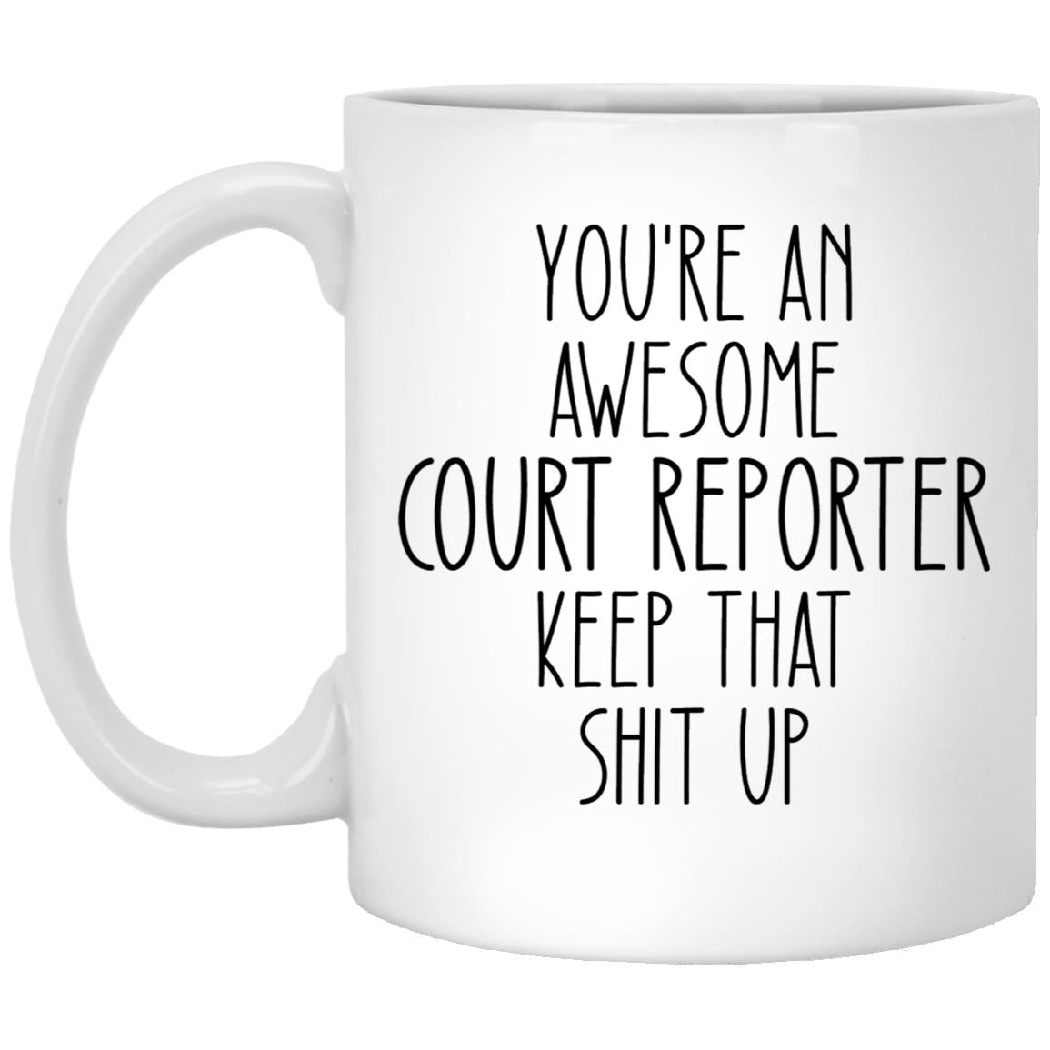 Court Reporter XP8434 11oz White Mug