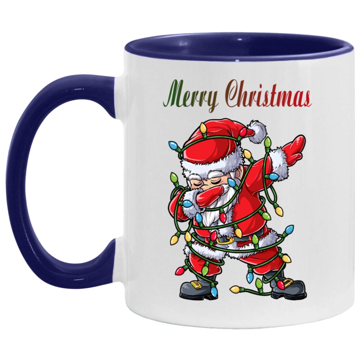Dabbing Santa Christmas Tree Lights Xmas Merry Christmas