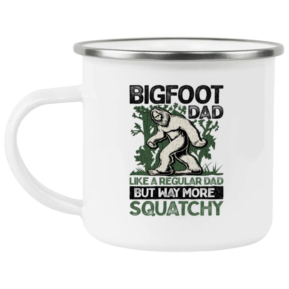 Bigfoot Dad Squatchy Sasquatch Father's Day Retro Vintage