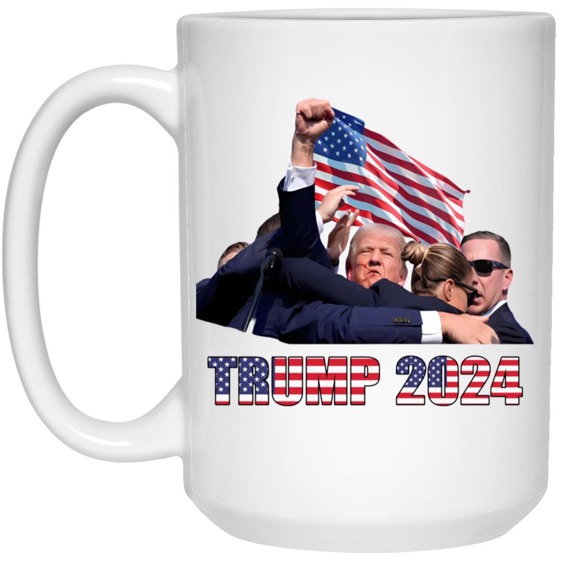 Trump Shooting Coffee Mug - Trump Assassination Trump - Conservative Patriotic - Fight For America - You Can't Kill Freedom Coffee Mug1