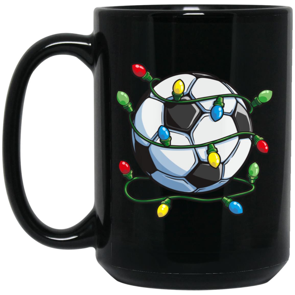 Soccer Christmas Ball Xmas Lights Funny Sport