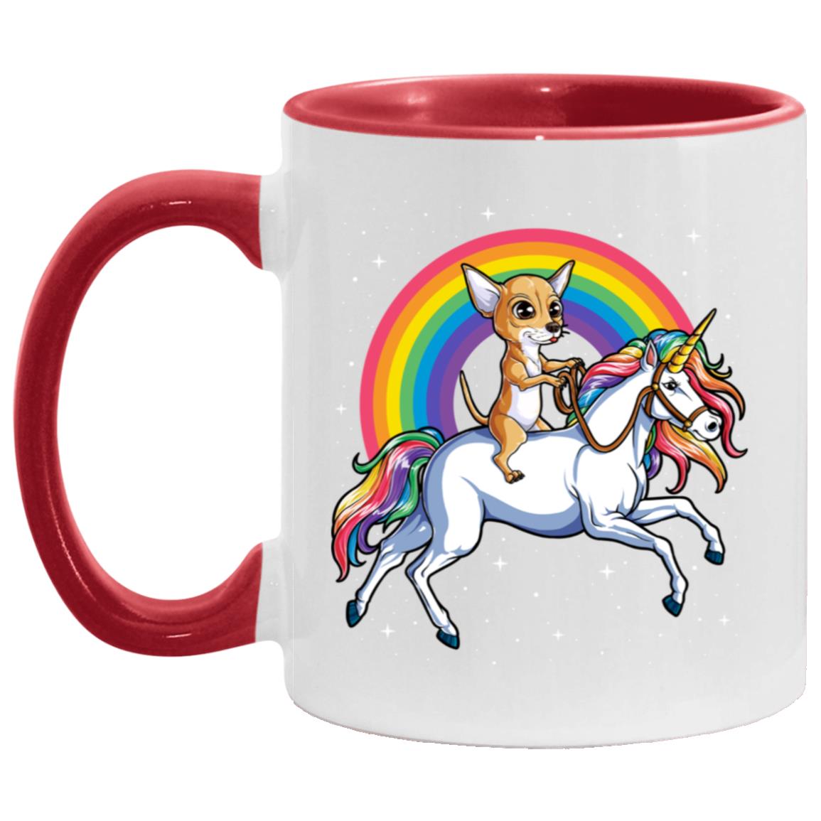 Chihuahua Riding Unicorn Rainbow Gifts Galaxy