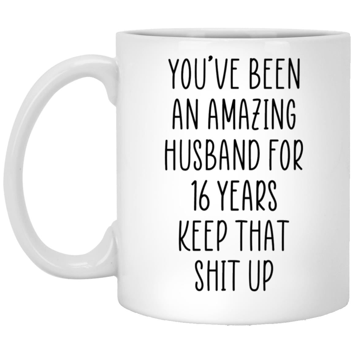 husband 16 years XP8434 11oz White Mug