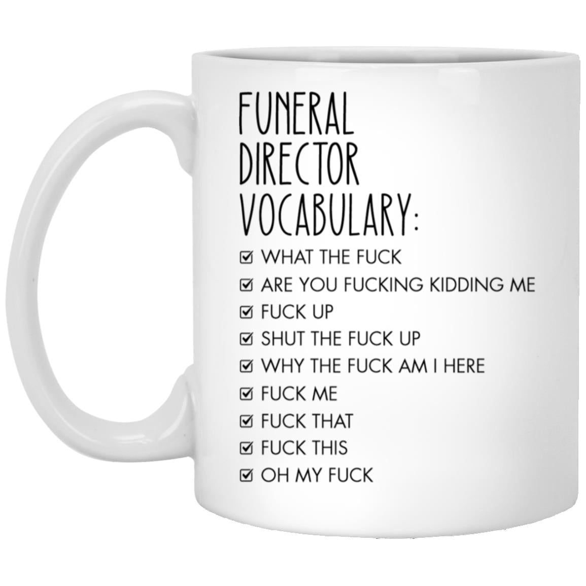 Funeral Director XP8434 11oz White Mug