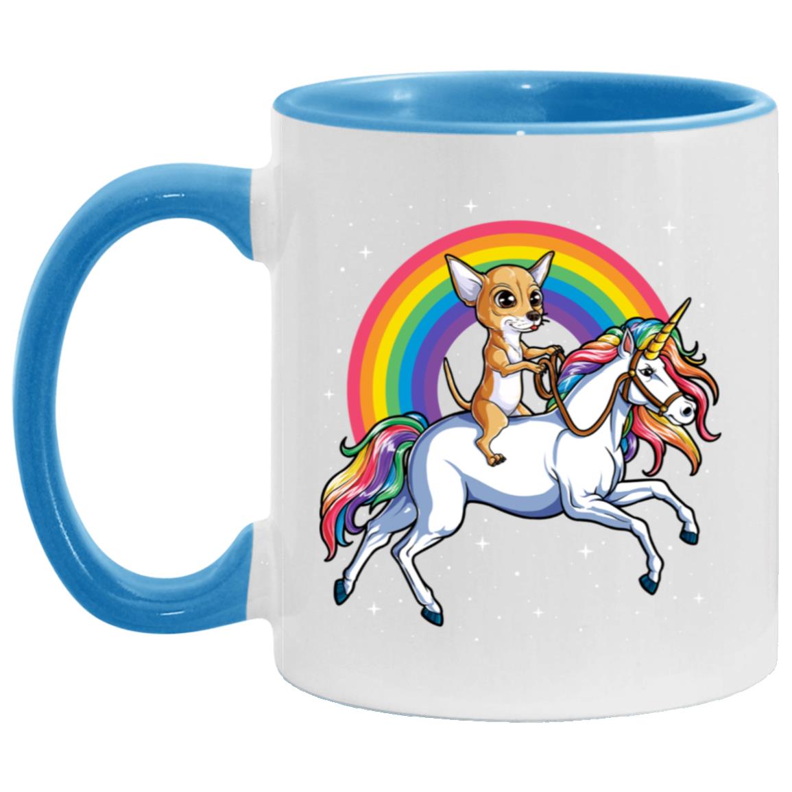 Chihuahua Riding Unicorn Rainbow Gifts Galaxy