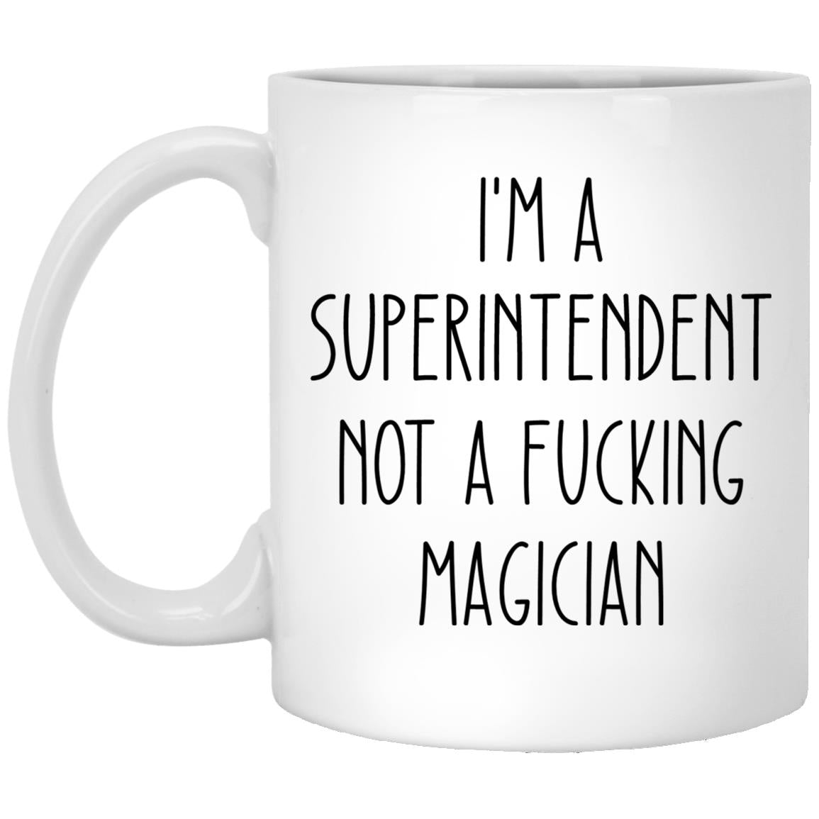 Superintendent XP8434 11 oz. White Mug