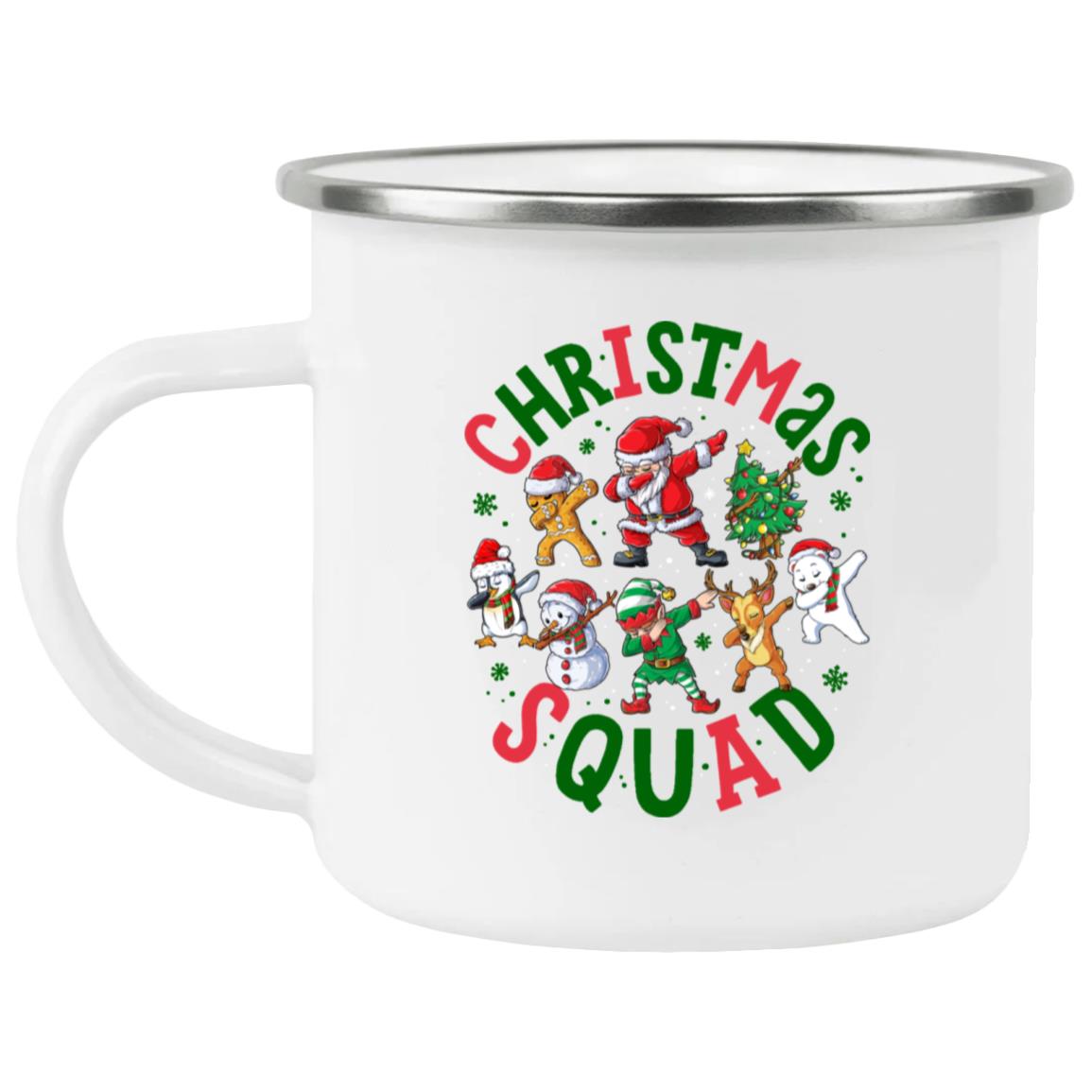 Christmas Squad Santa Dabbing Elf Family Matching Pajamas