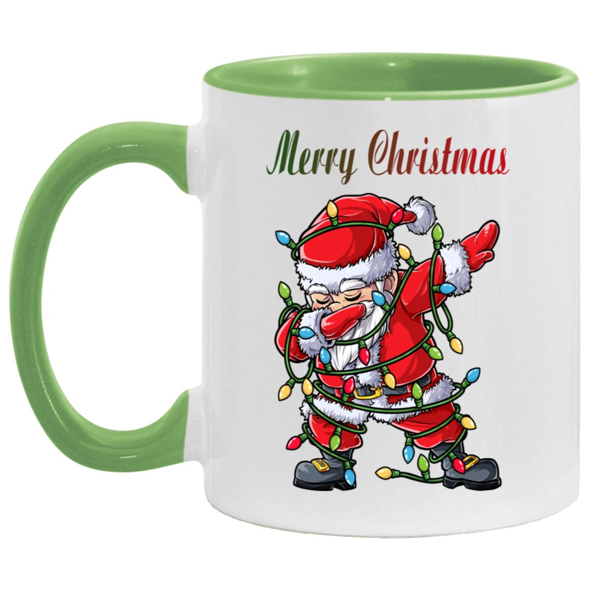 Dabbing Santa Christmas Tree Lights Xmas Merry Christmas