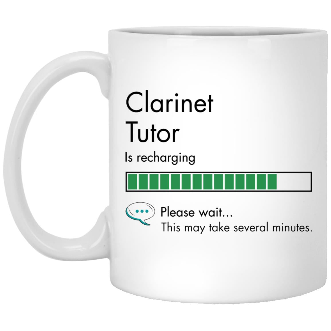 Clarinet Tutor XP8434 11oz White Mug