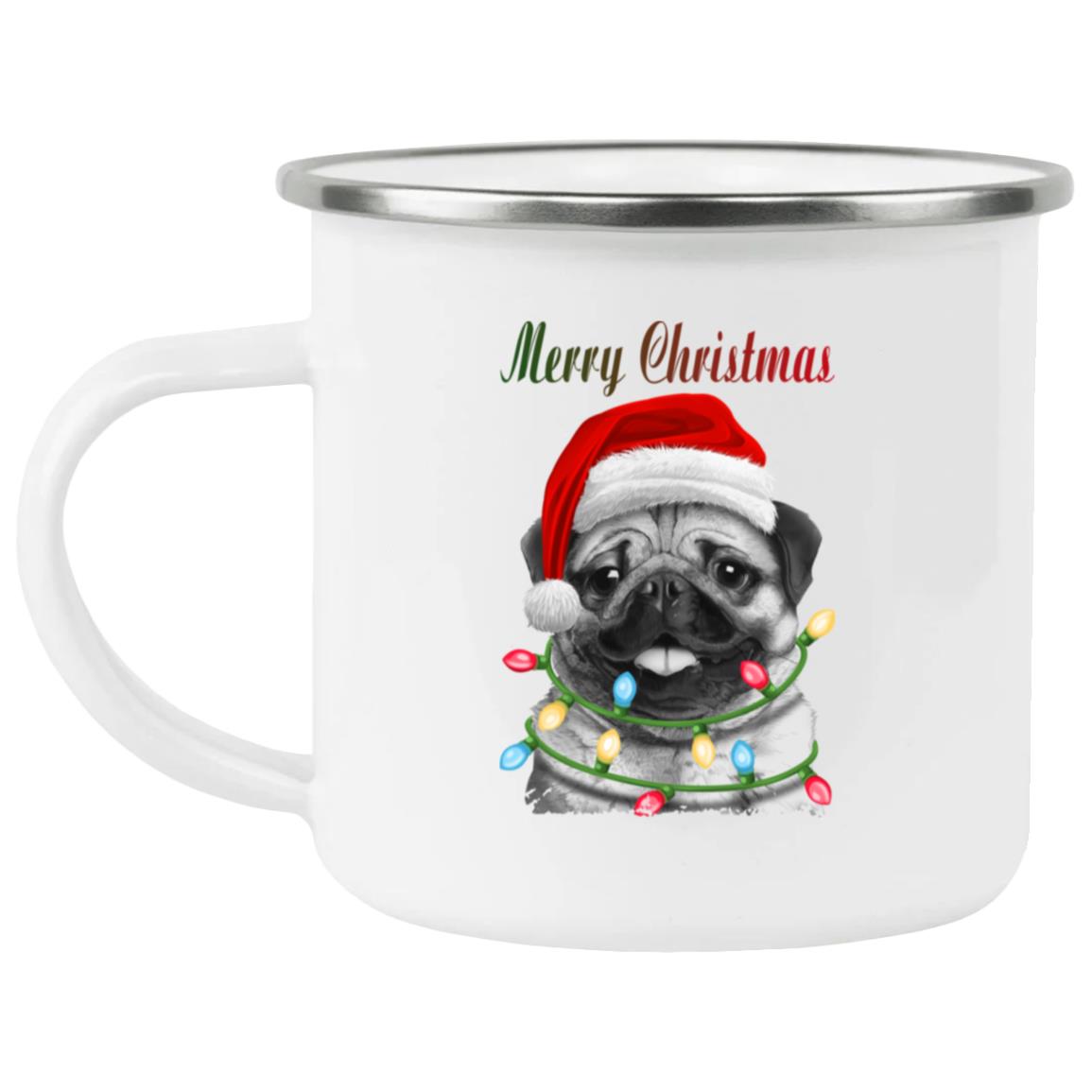 Pug Santa Christmas Tree Lights Xmas Boys Pugmas Dog Dogmas Merry Christmas