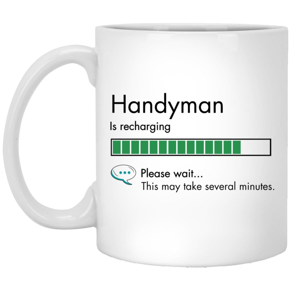 Handyman XP8434 11oz White Mug