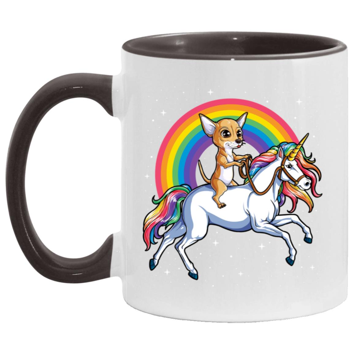 Chihuahua Riding Unicorn Rainbow Gifts Galaxy