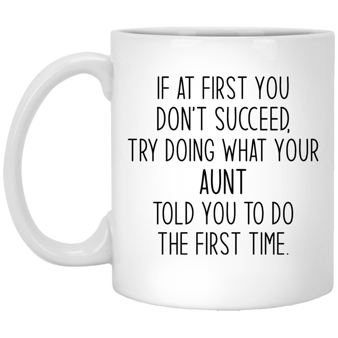 Aunt XP8434 11 oz. White Mug