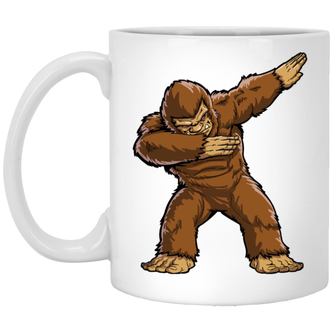 Dabbing Bigfoot Funny Sasquatch Boys Men Dab Dance Monster