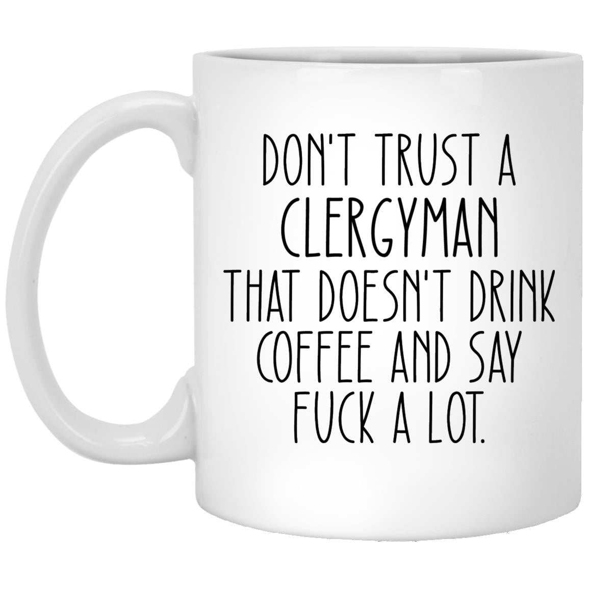 Clergyman XP8434 11 oz. White Mug