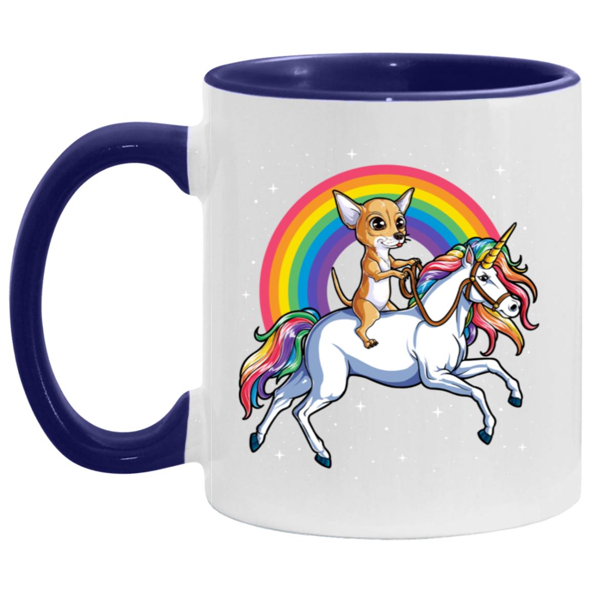 Chihuahua Riding Unicorn Rainbow Gifts Galaxy