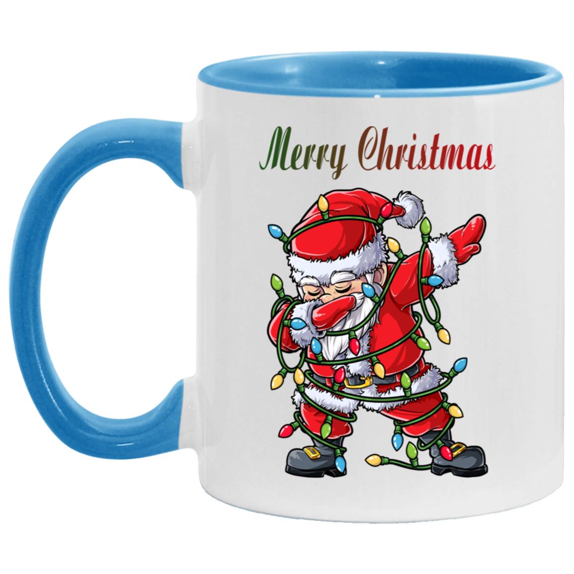 Dabbing Santa Christmas Tree Lights Xmas Merry Christmas