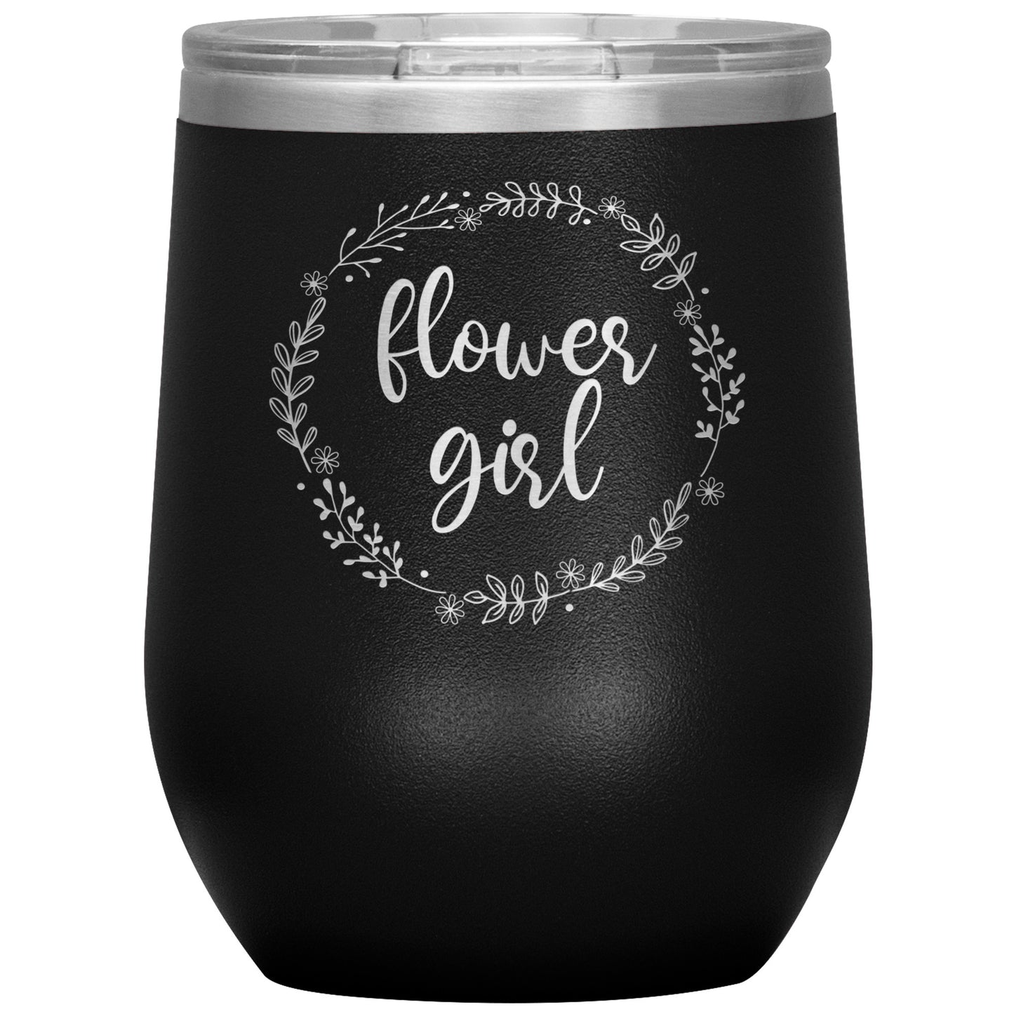 Flower Girl Wine Tumbler - Flower Girl Proposal - Will You Be My Flower Girl - Thank You Wedding Day Favor - Little Girl Gifts From Bride